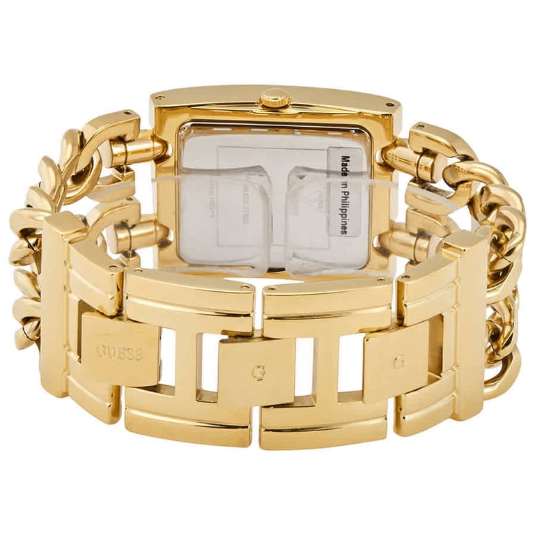 Guess Women's MOD Heavy Metal Gold Dial Watch - W1117L2 - Walmart.com