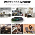 thumbnail image 7 of EASTIN 2.4G Wireless Mouse Foldable Computer Mouse Mini Travel Notebook Mute Mouse USB Receiver for Laptop PC (Black), 7 of 7