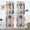 thumbnail image 2 of Dogs Curtains Black Out 72 Inch Length Curtains for Sliding Glass Doors Bedroom Living Room 2 Pack, 2 of 6