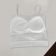thumbnail image 6 of Noric Women's Built-in Bra Tank Top Square Neck Sleeveless Ribbed Spaghetti Strap Cami Slimming Everyday Basic Casual Outfits, 6 of 6