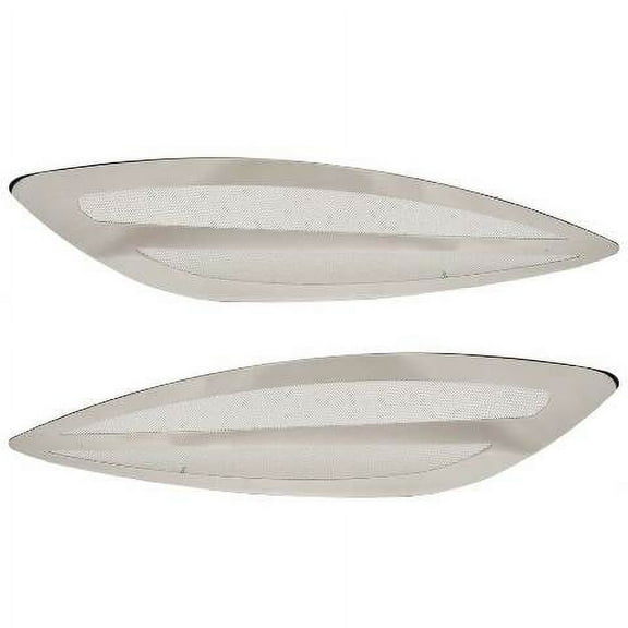 Sea Ray Boat Blower Vent Covers 2290543 | 35 1/2 x 9 Inch SS (Set of 2)