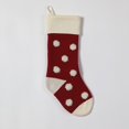 thumbnail image 5 of 4 Pcs Bas de Noël Suspendus à Pois Solides Ornement de Bas de Noël, 5 of 5