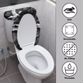 thumbnail image 3 of HELLHERO Gentle Ghost in Moonlit Village Toilet Lid Covers Set Soft Toilet Top Cover & Set of 2 Stretch Universal, 3 of 8