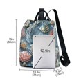 thumbnail image 2 of FORMRS Women's Travel Backpack Purse Anti-Theft Hidden Pockets Casual Shoulder Bag, Sea Plants Pattern, 2 of 6
