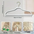 thumbnail image 4 of 5 Pack Premium Heavy Duty Glitter Acrylic Hangers, Clear Invisible Clothes Hangers, Durable Plastic Clothes Hangers with Bling Glitter, Pants, Suits, Shirts, Skirts& Dress Clothes, Closet Organizer, 4 of 8