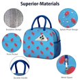 thumbnail image 4 of Lunch Bag Lunch Box for Women Reusable Insulated Lunch Bags,Water-Resistant Cute Red Frozen Ice Pop Cooler Lunch Tote Bag, Large Capacity for Work Travel Picnic, 4 of 6