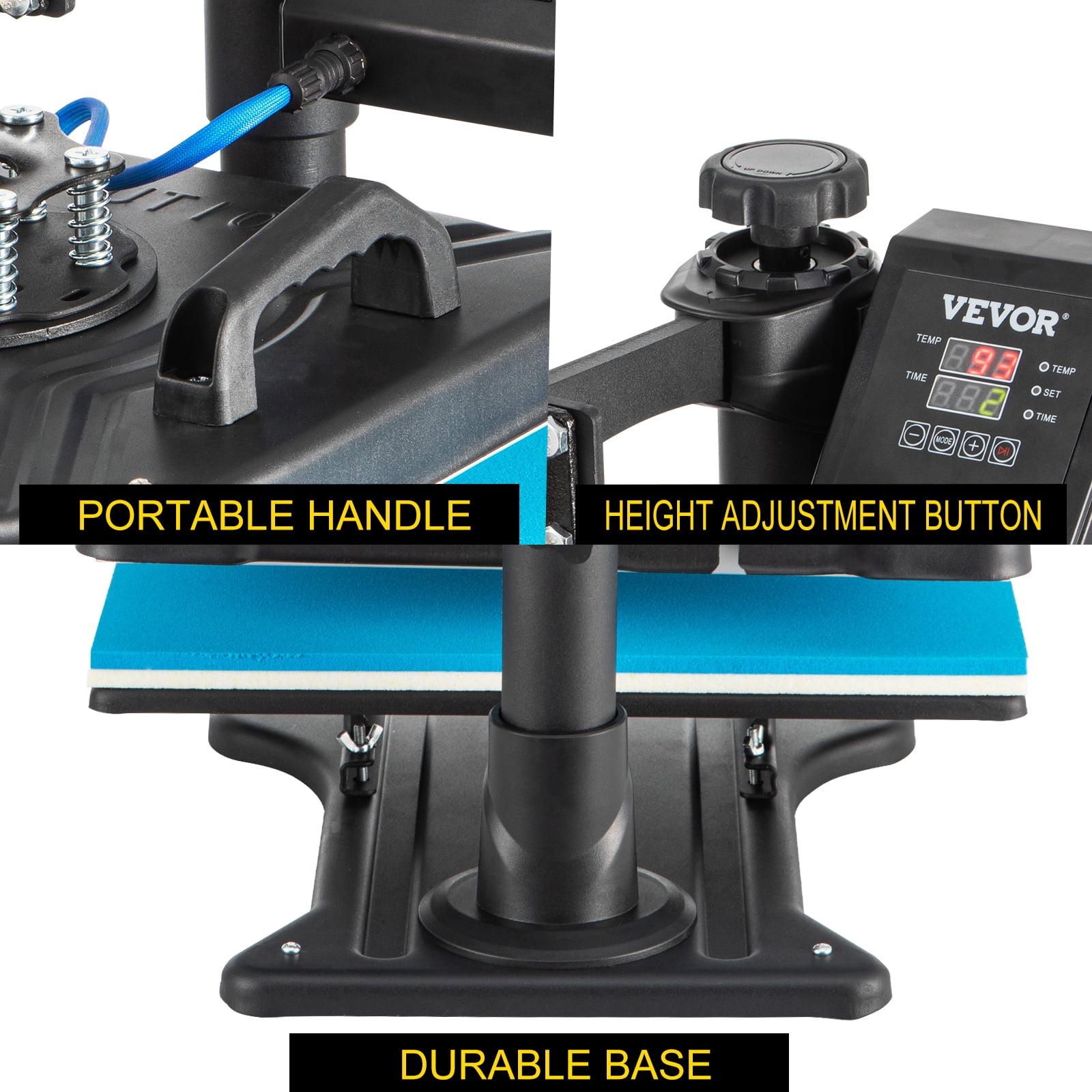 8 in 1 VEVOR Heat Press Review, How To Use The Attachments