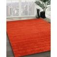 thumbnail image 3 of Ahgly Company Machine Washable Indoor Round Contemporary Neon Red Area Rugs, 7' Round, 3 of 7