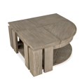 thumbnail image 3 of Magnussen Home Conrad Stone Pie Shaped Lift Top Cocktail Table With Casters, 3 of 16