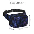 thumbnail image 4 of Fotbe Fantasy Dragon In Cathedral Cangurera Cuadrada con Estampado de Doble Capa, Bolsa de Cintura Ajustable Mini para Hombres y Mujeres, 4 of 9