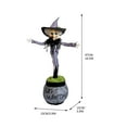 thumbnail image 3 of HomeKingdee Halloween Animatronics Decoration,Sound Activated Scary Rotating Witches with Spooky Sounds for Home,Yard,Patio,Decor,Animated Dancing Witch on Cauldron Props, 3 of 9