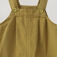 thumbnail image 3 of Posijego Toddler Baby Girls Overalls Shorts Cotton Romper Suspender Jumpsuits Kids Infant Girls Solid Color Summer Outfits, 3 of 5
