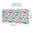 thumbnail image 2 of Rocae Colorful Shark for Gaming Mouse Pad, Mouse Pad Large, Office Computer Keyboard Mousepad, Keyboard and Mouse Pad with Stitched Edges,31.5 x 11.8 in, 2 of 5