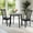 Espresso, variant on 3 Piece Dining Table Set, 2 Classic Style Solid Wood Warm Chairs with Round Dining Table, Kitchen Room Set, Espresso Color w PU Leather Cushions