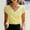 Yellow, variant on Harpily Shirts for Women V Neck Cap Sleeve Slim Fit Soft Breathable Stretch Fabric Casual Going Outdoor Business Office Sports Vacation Tops