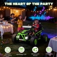 thumbnail image 2 of 36V Electric Ride On Car for Big Kids, 2 Seater 36V Powered Electric Ride on Toy with Rear Wheel Spring Suspension, Bluetooth, Music, Max 8.7 MPH, Kids Electric Vehicle for Boys Girls Ages 6+, Green, 2 of 8