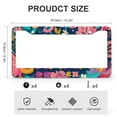 thumbnail image 3 of 2 Pcs Set Retro Vintage Grammy Best Grammy Ever Floral License Plate Cover Grandma with Watercolor Floral Car Tags Frames Holder Aluminum Metal 2 Holes Car Accessories US Canada Standard, 3 of 6