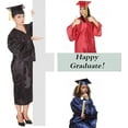thumbnail image 5 of Misscom Unisex Shiny Graduation Cap Gown 2025 Year Charm Tassel Set for Middle High School and Bachelor, 5 of 6