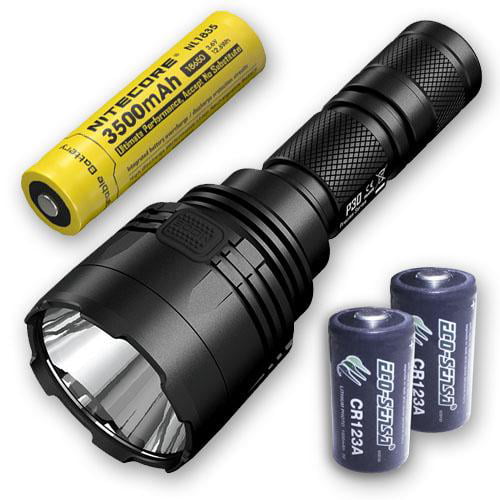 GM02 Nitecore P30 LED Flashlight w/ RSW1 & 2x CR123A Batteries 