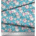 thumbnail image 2 of Soimoi Cotton Duck Fabric Leaves & Rose Floral Print Fabric by the Yard 42 Inch Wide, 2 of 3
