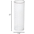 thumbnail image 2 of Concepts 8x20 inch Heavy Duty Metal Umbrella Stand - White Floral Lace, 2 of 5
