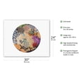 thumbnail image 2 of Tidepool II - Circular View of a Hawaiian Tide Pool - From an Original Color Painting by Mark Mackay - Fine Art Rolled Canvas Print 20in x 26in, 2 of 4