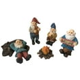 thumbnail image 2 of GlitZGlam Multicolor Gnomes Camp Miniature Garden, Waterproof (6 Piece), 2 of 7
