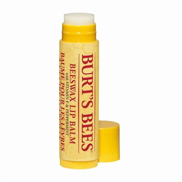 Burt’s Bees® 100% Natural Moisturizing Lip Balm, Original Beeswax with Vitamin E and Peppermint Oil -