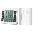 thumbnail image 2 of GETIT Wireless Digital Refrigerator Thermometer, Upgraded Version of Digital Frozen Thermometer Sensor, with 2PCS Sensor Sound Alarm and Indoor/Outdoor, 2 of 5