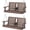Brown, variant on KINGYES Outdoor Hanging Porch Swing, 2 Seat Patio Swing Chair with Cup Holders, Waterproof Swing Chair Bench for Courtyard & Garden, 660LBS Weight Capacity, Black