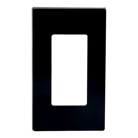 Placa Decorativa Decora Plus Leviton Plástico Negro 11.6X6.9
