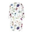 thumbnail image 3 of QATAINLAV Cardigans for Women, Summer Casual Comfortable Blouse Trendy Floral Print Shawl Half Sleeve Duster Top Going Out Streetwear Prime Today White XXL, 3 of 6