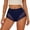 Blue, variant on Women's Seamless Mesh Underwear Panties High Waisted Soft Comfort Breathable Cotton Gusset Triangle Underwear, Blue, Size L