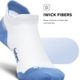 thumbnail image 5 of Feetures Elite Max Cushion No Show Tab Wave- Running Socks for Men & Women, Athletic Compression Socks, Moisture Wicking - White Tide , Large (1 Pair), 5 of 7