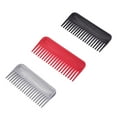 thumbnail image 4 of unbranded 3pcs Plastic Wide Teeth Combs Smooth Non Tangling Haircut Combs for Salon Household (Black Grey Red), 4 of 8