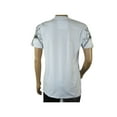 thumbnail image 6 of Mens PLATINI Sports Shirt With Rhine Stones Lion Chain STT8023 White, 6 of 6