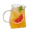 thumbnail image 5 of Tong Large Square Glass Pitcher With Handle & Spout 34/44oz Clear Borosilicate Glass Water Carafe Iced Coffee Juice & Lemonade Jug For Home Bar &, 5 of 5