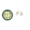 thumbnail image 1 of Reloj de pared,Reloj de pared decorativo con pájaros cantores,Reloj de pared de 10 pulgadas con sonido de pájaros musicales,estatua de cisne,Estatuas y figuras de cisnes de cerámica modernas, 1 of 8