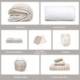 thumbnail image 6 of Virtu College Dorm Room Essentials Complete Set, Twin XL Comforter Set, Dorm Bedding, Twin Xl Bed In a Bag Comforter Set with All Dorm Accessories and Bedding, Linen, 6 of 8