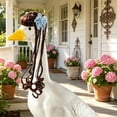thumbnail image 5 of Nkmbld Porch Goose Clothes Rustics Twin Tail Wigs Goose Costume Outfits for Outdoor Patio Yard Decor, Porch Goose Decoration for Cement Plastic Goose Statue, 5 of 8