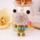 thumbnail image 2 of Llavero de cristal de rana de Rhinestone Colgante de Rana con Regalos de Cumpleaños , Verde Magideal Llavero de cristal de rana, 2 of 7