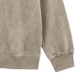 thumbnail image 6 of Zivyakyron Casual Mens Polo Shirt Button Long Sleeve Collared Fall Washed Loose Solid Shirts Vintage Khaki L, 6 of 6