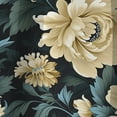 thumbnail image 3 of Designart "Earthy Beige Floral Damask" Damask Blackout Curtain Single Panel, 3 of 4
