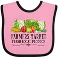 thumbnail image 3 of Inktastic Farmers Market Fresh Local Produce Boys or Girls Baby Bib, 3 of 4