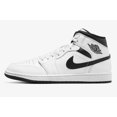 thumbnail image 4 of N I-K-E A i r-Jor-dan 1 Mid Shoes White Black DQ8426-132 Men's Sizes NEW, 4 of 6