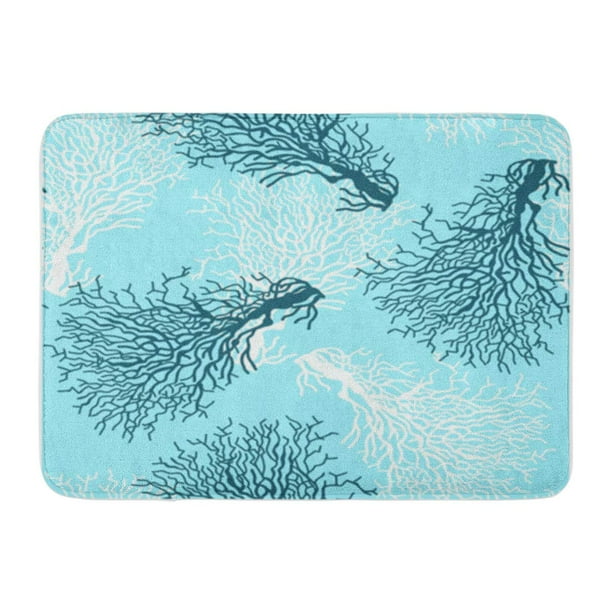 SIDONKU Blue Pattern Colorful Coral Reef Life Sea Coastal Caribbean ...