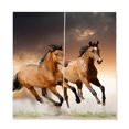 thumbnail image 2 of veasfak 2 Pcs/ensemble Rideaux Thermiques Occultants en Polyester Imprimé Chevaux de Bain, 2 of 7