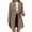 Pink, variant on LWITHSZG Wool Coats for Women Double Breasted Notched Lapel Slim Fitted Long Trench Coat Fall Winter Warm Business Work Office Jacket