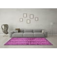 thumbnail image 3 of Ahgly Company Indoor Round Abstract Pink Modern Area Rugs, 8' Round, 3 of 4