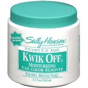 3 Pack - Sally Hansen Kwik Off Moisturizing Nail Color Remover with Vitamin E and Aloe 5.10 oz